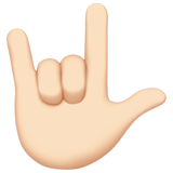 gest Kocham cię: karnacja jasna