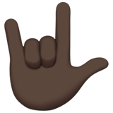 gest Kocham cię: karnacja ciemna