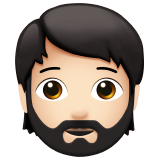 osoba z brodą: karnacja jasna