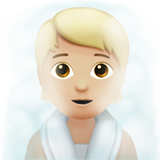 osoba w zaparowanym pomieszczeniu: karnacja średnio jasna