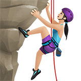 kobieta wspinająca się: karnacja jasna