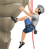 osoba wspinająca się: karnacja jasna