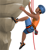 mężczyzna wspinający się: karnacja średnia