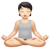 osoba w pozycji lotosu: karnacja jasna