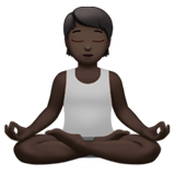 osoba w pozycji lotosu: karnacja ciemna