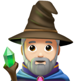 mężczyzna mag: karnacja jasna