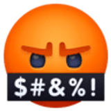 Twarz z symbolami na ustach - Facebook