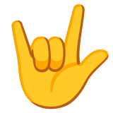 Gest Kocham cię - Noto Color Emoji