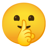 Uciszająca twarz - Noto Color Emoji