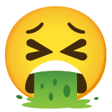 Wymiotująca twarz - Noto Color Emoji