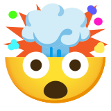 Eksplodująca głowa - Noto Color Emoji