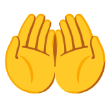 Dłonie do góry razem - Noto Color Emoji