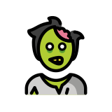 Mężczyzna zombie - OpenMoji