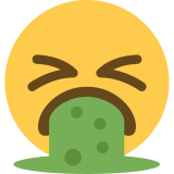 Wymiotująca twarz - Twitter / X