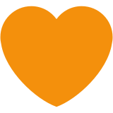 Pomarańczowe serce - Twitter / X