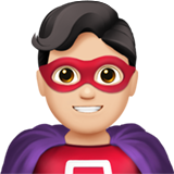 mężczyzna superbohater: karnacja jasna