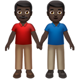 dwóch mężczyzn trzymających się za ręce: karnacja ciemna