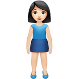 stojąca kobieta: karnacja jasna