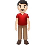 stojący mężczyzna: karnacja jasna