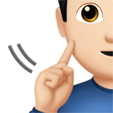 głuchy mężczyzna: karnacja jasna