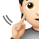 osoba głucha: karnacja jasna