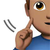 głuchy mężczyzna: karnacja średnia