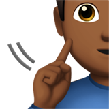 głuchy mężczyzna: karnacja średnio ciemna