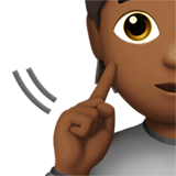 osoba głucha: karnacja średnio ciemna