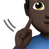 głuchy mężczyzna: karnacja ciemna