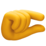 Dłoń z gestem „trochę” - Facebook