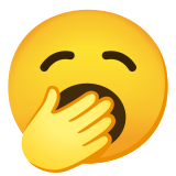 Ziewająca twarz - Noto Color Emoji