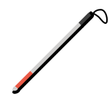 Biała laska - OpenMoji