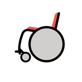 Wózek inwalidzki ręczny - OpenMoji