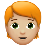 dorosły: karnacja średnio jasna i rude włosy