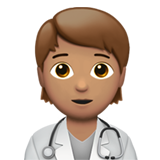 pracownik służby zdrowia: karnacja średnia