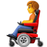 Osoba na elektrycznym wózku inwalidzkim - Facebook