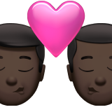 pocałunek: mężczyzna, mężczyzna i karnacja ciemna