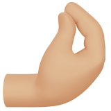 złączone palce: karnacja średnio jasna