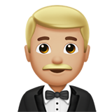 mężczyzna w smokingu: karnacja średnio jasna