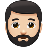 mężczyzna z brodą: karnacja jasna