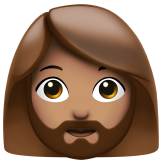 kobieta z brodą: karnacja średnia