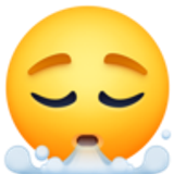 Twarz wypuszczająca powietrze - Facebook