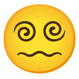 Twarz ze spiralnymi oczami - Noto Color Emoji