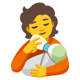 Osoba karmiąca niemowlę - Noto Color Emoji