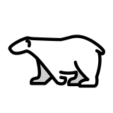 Niedźwiedź polarny - OpenMoji