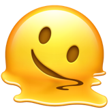Emoji topniejącej twarzy