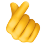 Dłoń ze skrzyżowanym palcem wskazującym i kciukiem - Facebook