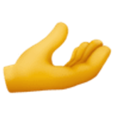 Dłoń skierowana w górę - Facebook