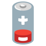 Słaba bateria - Noto Color Emoji