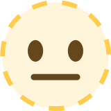 Twarz otoczona linią przerywaną - Twitter / X